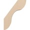 Ekena Millwork 3-inch W x 12-inch D x 16-inch H Carmel Rough Cedar Woodgrain TimberThane Knee Brace, Primed BRCUR03X12X16CARRCPR - alternate 4